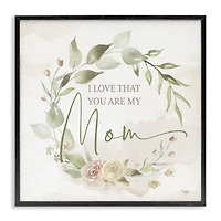 Stupell Industries Mother's Day Rose Wreath Framed Giclee Art