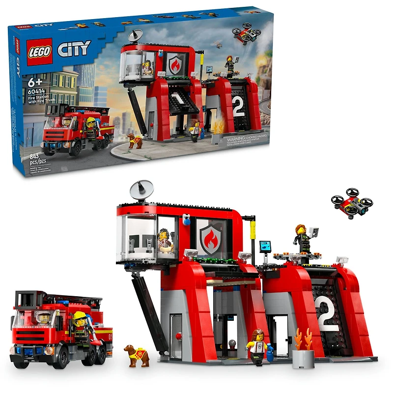 LEGO® City Fire Station with Fire Truck Playset 60414
