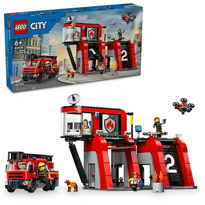 LEGO® City Fire Station with Fire Truck Playset 60414