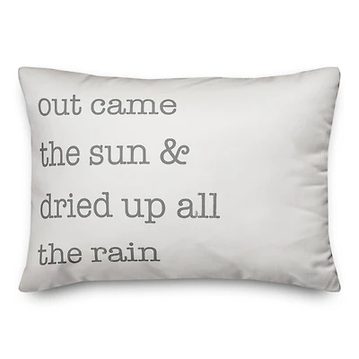 Out Came The Sun 20" x 14" Throw Pillow