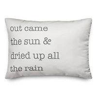 Out Came The Sun 20" x 14" Throw Pillow