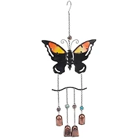 24" Purple & Bronze Butterfly Outdoor Garden Windchime