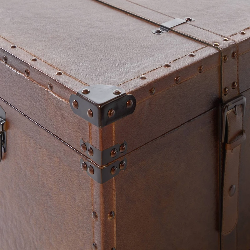 Set of 3" Brown Wood Rustic Trunk, 32", 29", 26"