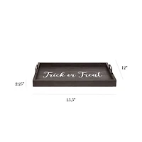 Elegant Designs™ 15.5" Trick or Treat Serving Tray with Handles