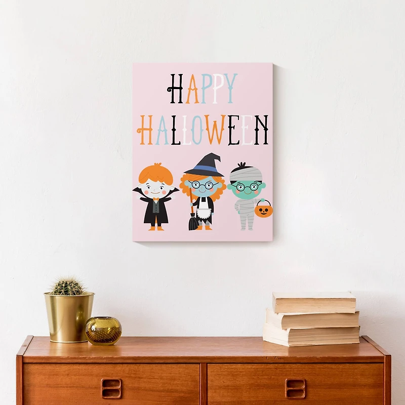 Halloween Costumes Canvas Wall Art