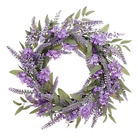 24" Purple Spring Lavender & Lilac Wreath