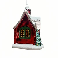5.25" Winter House Glass Ornament by Ashland®