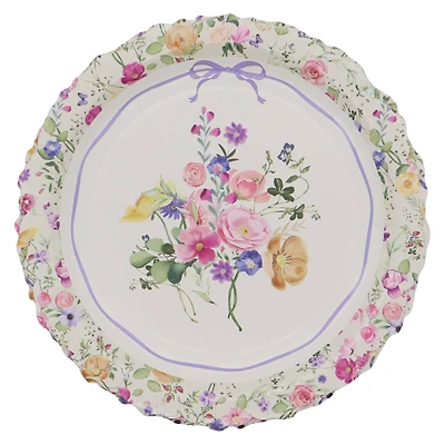 9" Purple Flower Paper Plates, 8ct. by Celebrate It™