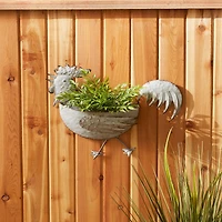 DII® 14.25" Rooster Galvanized Wall Planter