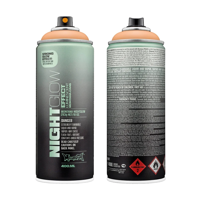Montana Luminescent Orange Night Glow Effect Spray Paint