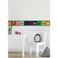 RoomMates Minecraft Iconic Faces Peel & Stick Wallpaper Border