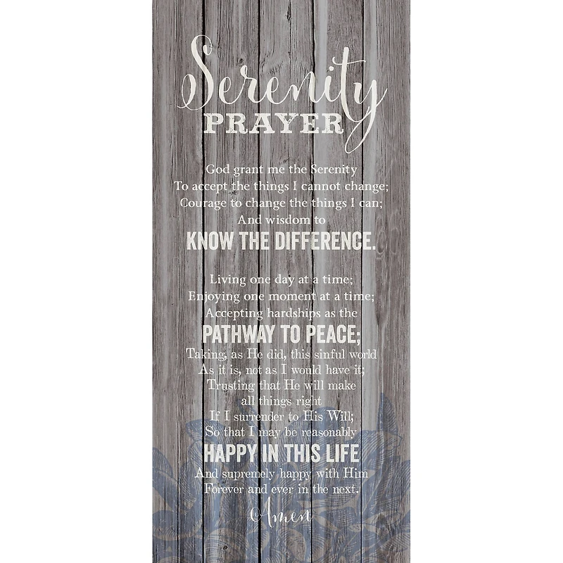 New Horizons Serenity Prayer Wood Plaque