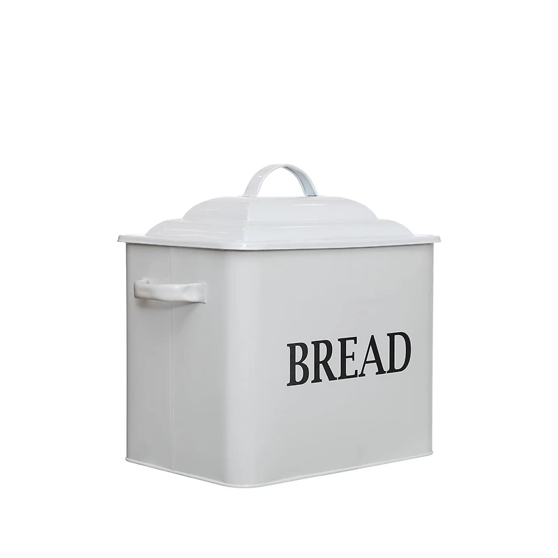 12.5" White Metal Bread Box by Ashland®