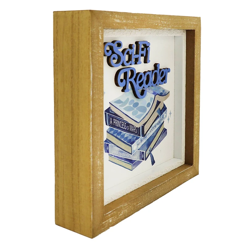6.25" Sci-Fi Reader Wooden Tabletop Décor by Ashland®