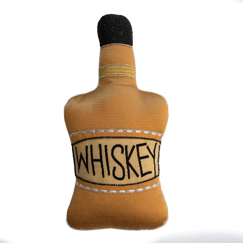 Hello Honey® Whiskey Bottle Shaped Throw Pillow