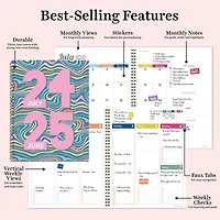 TF Publishing 2024 - 2025 Groovy Large Spiral Planner