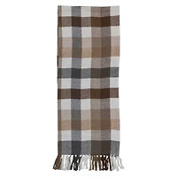 Hello Honey® 72" Plaid Brushed Cotton Flannel Table Runner with Fringe