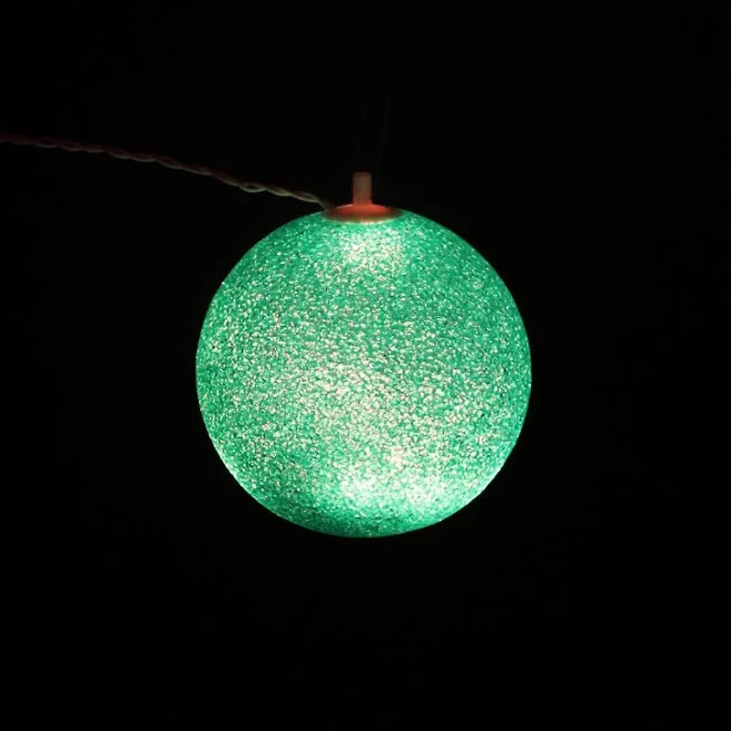 7" Green Lighted Twinkling Christmas Hanging Decor