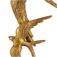 20" Gold Bird Sculpture
