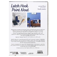 Leisure Arts® Ocean Floor Latch Hook Kit