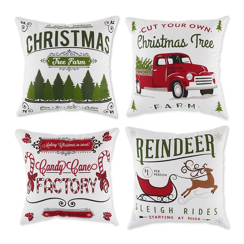 DII® Christmas Prints Pillow Cover Set