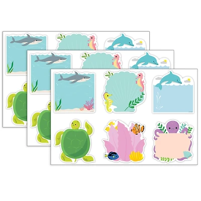 Creative Teaching Press® Sea Friends 6" Designer Cut-Outs, 36 per Pack, 3 Packs
