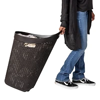 Mind Reader 60L Wheeled Hamper with Cutout Handle