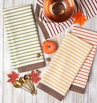DII® Harvest Prep Stripe Woven Dishtowel Set
