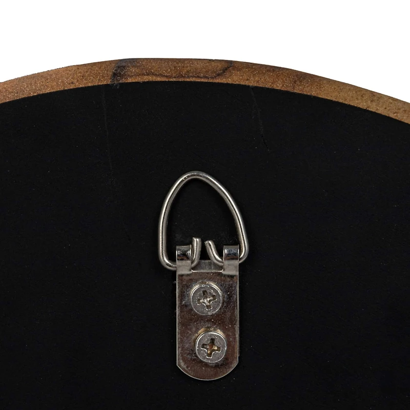 Hello Honey® 14" Natural Brown Round Sandstone Wall Mirror