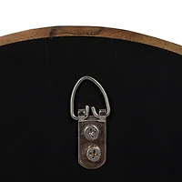 Hello Honey® 14" Natural Brown Round Sandstone Wall Mirror