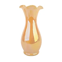 10" Yellow Iridescent Glass Vase by Ashland®