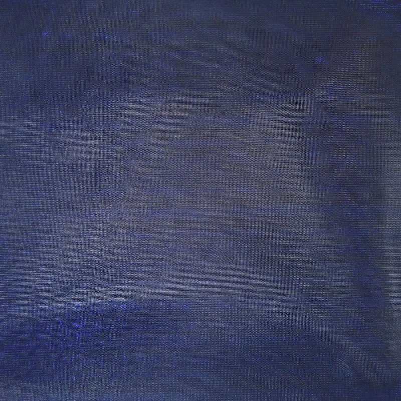 Feldman Blue Metallic Knit Fabric