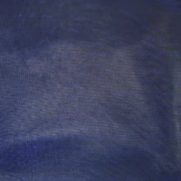 Feldman Blue Metallic Knit Fabric