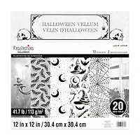 12" x 12" Halloween Vellum Paper Pad by Recollections™, 20 Sheets
