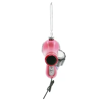 5.5" Pink Hair Dryer Glass Ornament by Ashland®