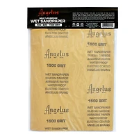 12 Packs: 15 ct. (180 total) Angelus 9" x 11" Multi-Purpose Wet Sandpaper Sheets
