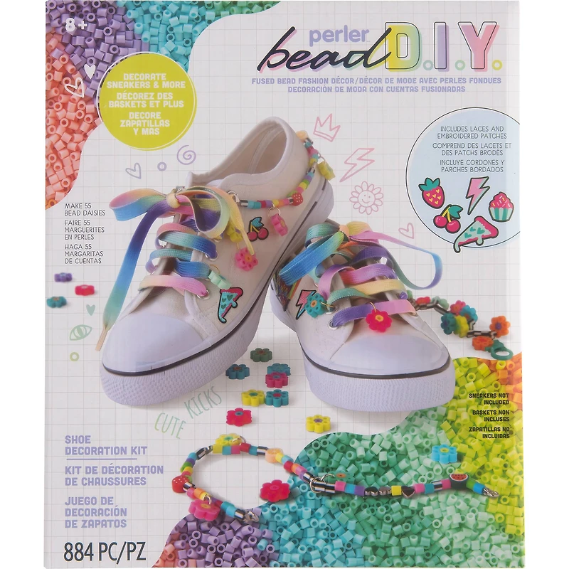 Perler® Bead DIY Shoe Decoration Kit