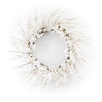 25" White Blossom Wreath