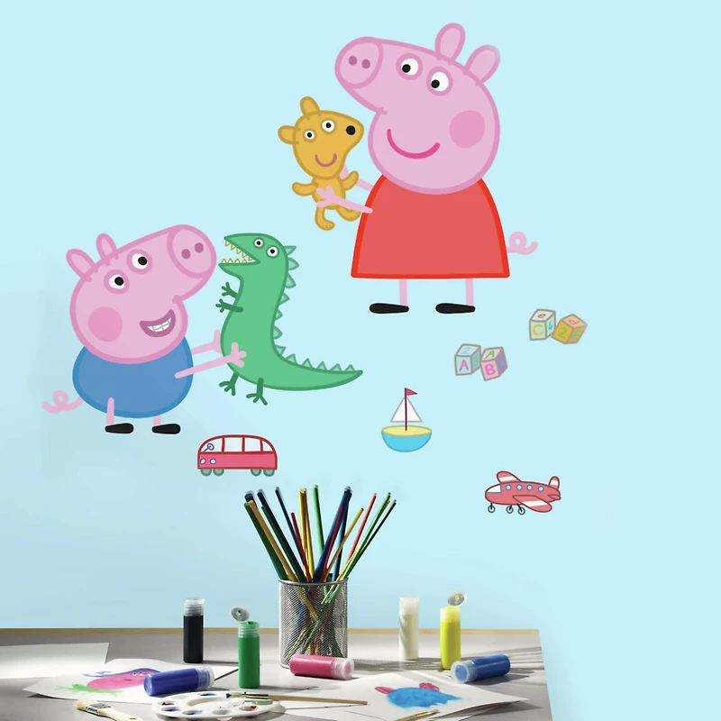 RoomMates Peppa Pig™ Playtime Peel & Stick Giant Wall Decals
