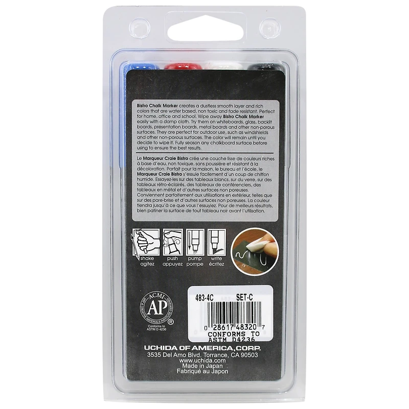 Marvy® Uchida Bistro Chisel Tip Chalk Marker Set