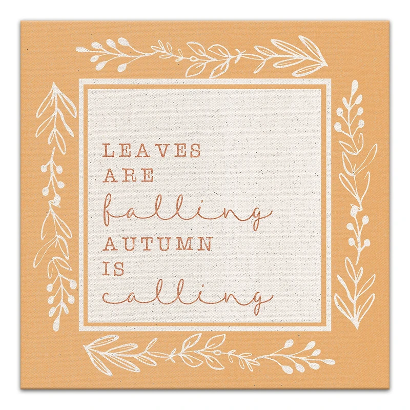 Leaves Are Falling Canvas Wall Art