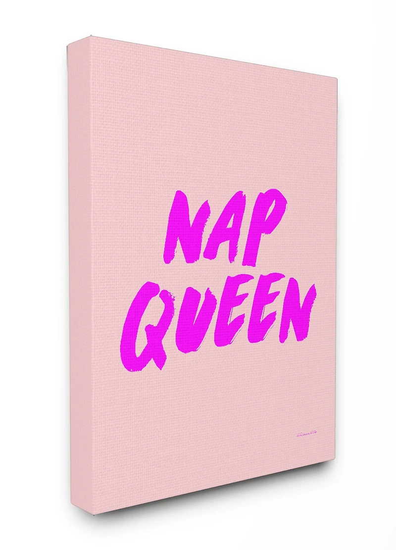 Stupell Industries Nap Queen Canvas Wall Art