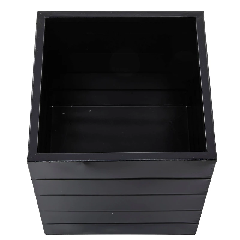 Black Modern Planter, Set of 2" 13", 10"