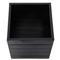 Black Modern Planter, Set of 2" 13", 10"