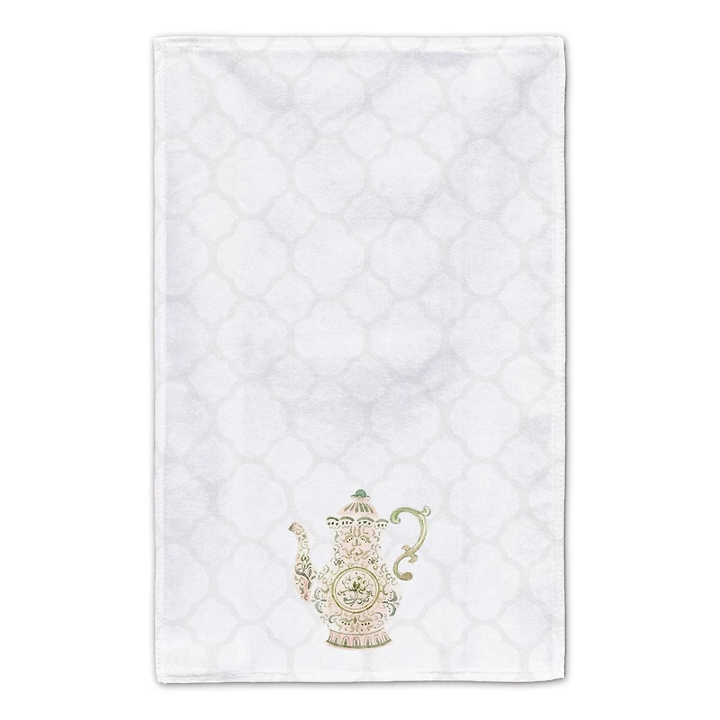 Tea Pot Lattice Tea Towel - Set of 2
