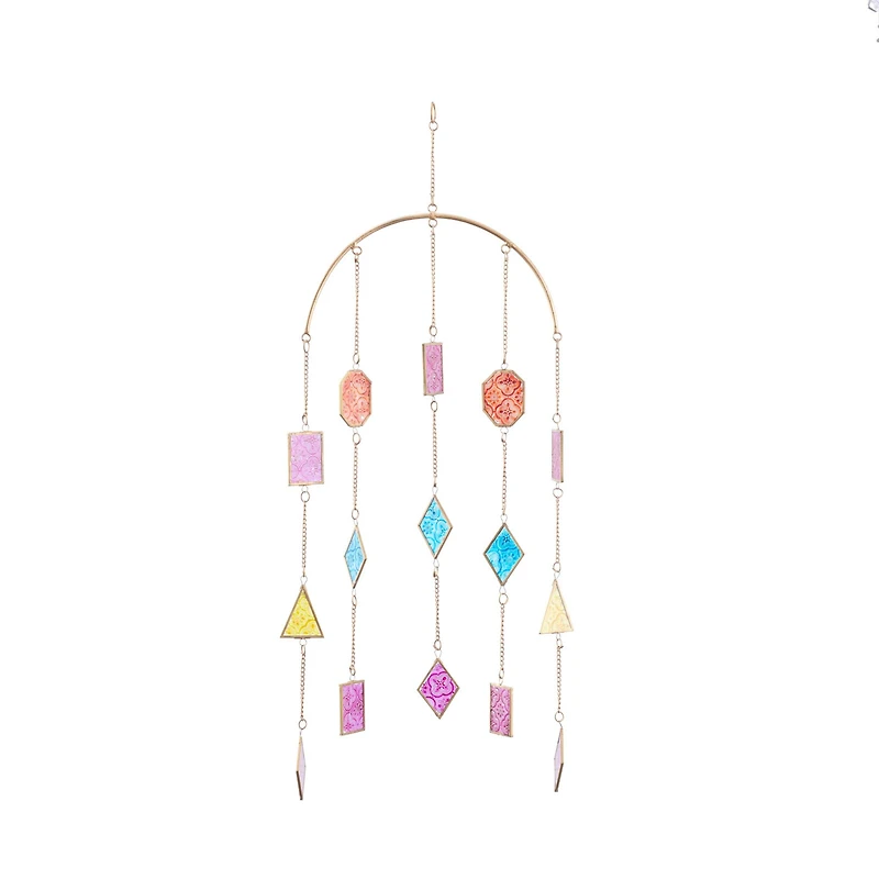 The Novogratz Multi Metal Contemporary Windchime, 34" x 14" x 2"