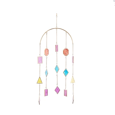The Novogratz Multi Metal Contemporary Windchime, 34" x 14" x 2"