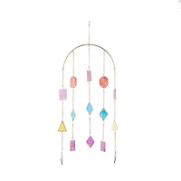 The Novogratz Multi Metal Contemporary Windchime, 34" x 14" x 2"