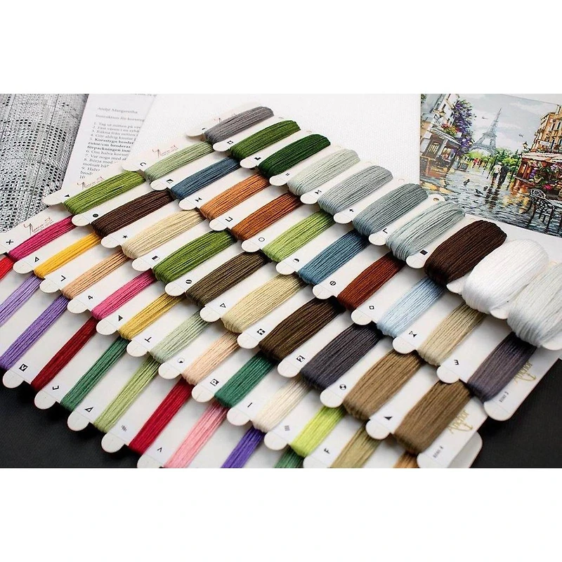 Luca-s Paris In Flowers Counted Cross Stitch Kit