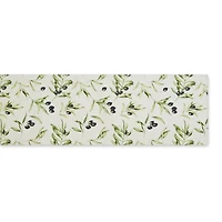 Olives Print Outdoor Table Runner,, 14" x 72"